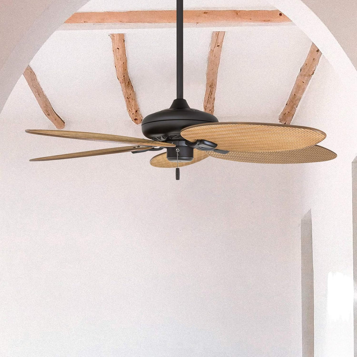 Ventilador de techo con diseño de palmera de 52 pulgadas