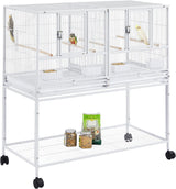 Jaula apilable dividida para cría de aves para canarios