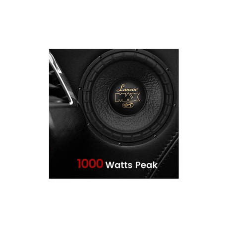 Parlante para vehículo 1000 W  negro LANZAR MAX12