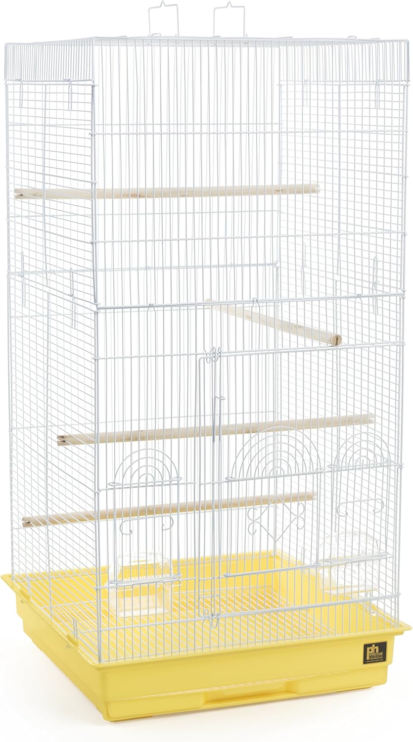 Jaula alta color amarillo Prevue Pet Products SPECONO1818H-Y