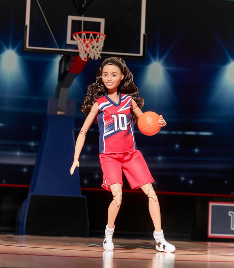 Muñeca Barbie Signature Sue Bird con uniforme y accesorio de baloncesto