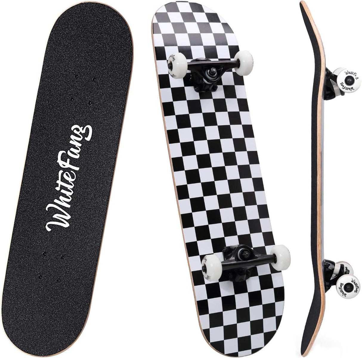 Patineta completa 31 x 7.88, 7 capas, doble kick, para principiantes