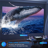 Proyector 1080P CEBORY 15000LM, Pantalla 300, 5G WiFi, Bluetooth