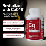 CoQ10 Esencial 100mg Suplemento para Corazón y Cerebro 60