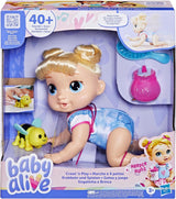 Muñeca bebé que gatea, Baby Alive, 10.75 pulgadas, Harper Hugs