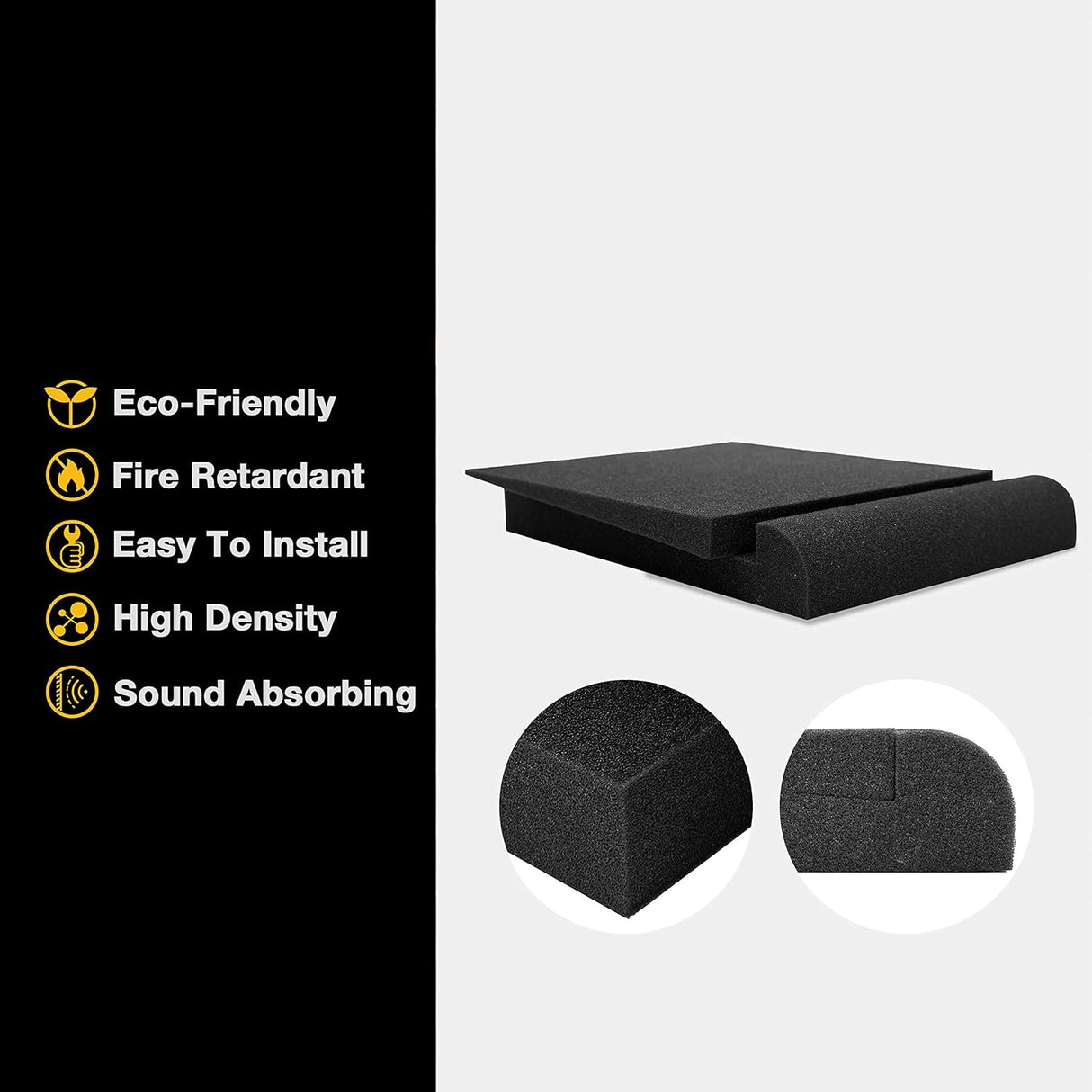 2 Pack Almohadillas Aislantes para Monitores de Estudio 6.5-8
