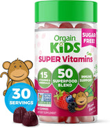 Suplementos multivitamínicas sin azúcar para niños veganas