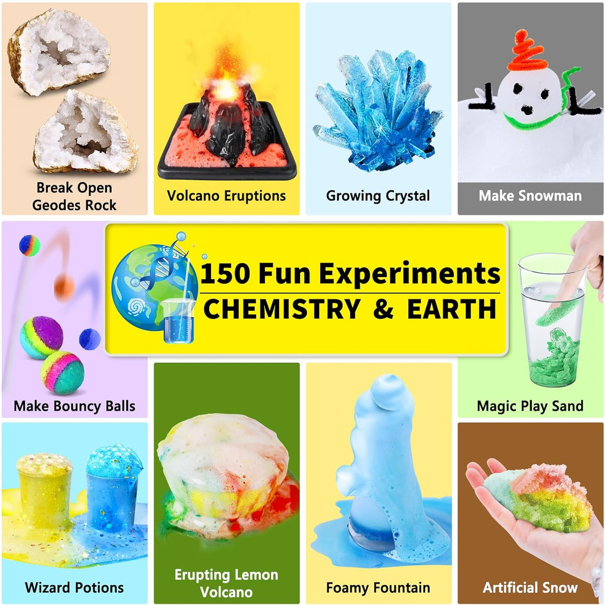 Kit de Experimentos UNGLINGA 150 Proyectos S.T.E.M.