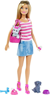 Barbie Muñeca con Perrito Accesorio Modelo 12345