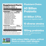 Probióticos 60 Mil Millones CFU - Physician's Choice - 30ct