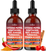 Suplemento Líquido de Cayena + Bayas de Hawthorn - 4oz