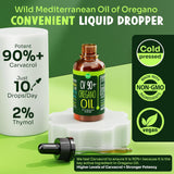 Aceite de Orégano Potente 90%+ Carvacrol Apoyo Inmune