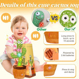 Muñecos Cactus Bailarín para Niños, Juguete Musical Educativo,Modelo C1
