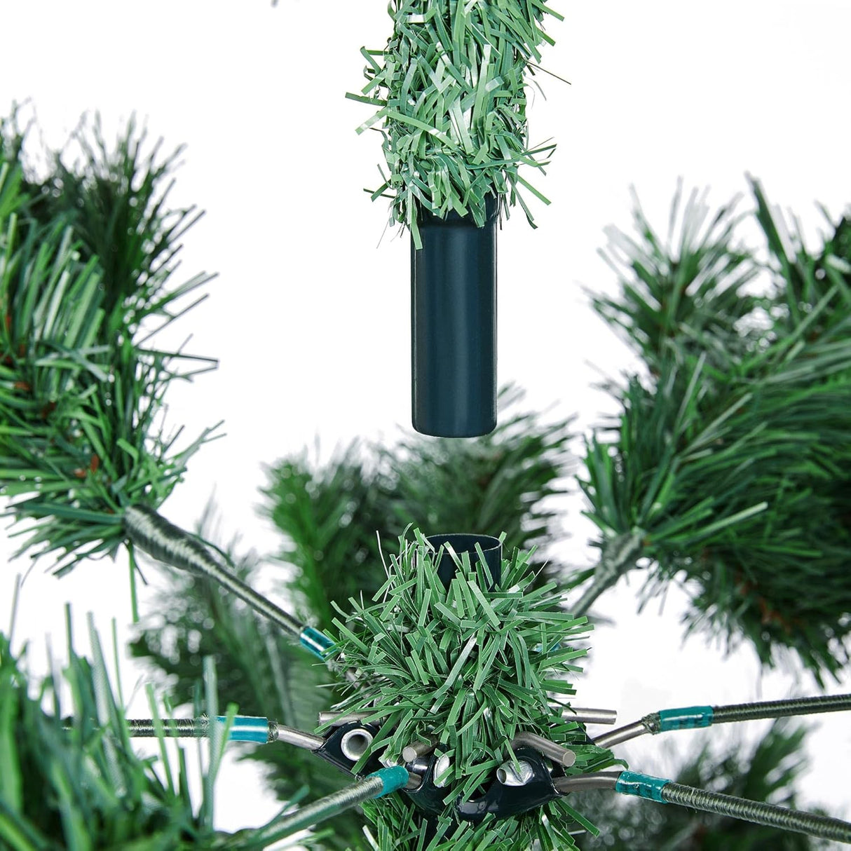 Árbol de Navidad artificial Yaheetech 9ft con luces LED 850