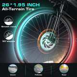 Bicicleta Eléctrica Vivi 500W, 26, Batería Extraíble, Modelo EB500