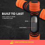 Mancuernas SQUATZ 2 lbs, compactas y versátiles, agarre espuma