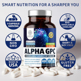Suplemento de GPC Alpha Premium Number One Nutrition 600mg 120 caps