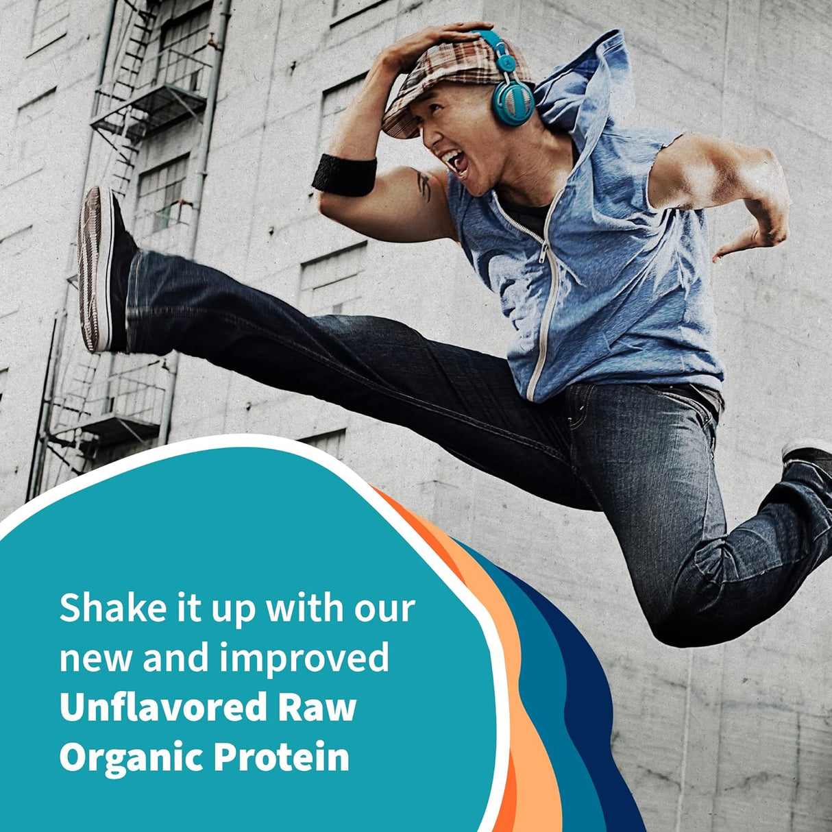 Suplemento Polvo de proteína vegana orgánico con vitaminas