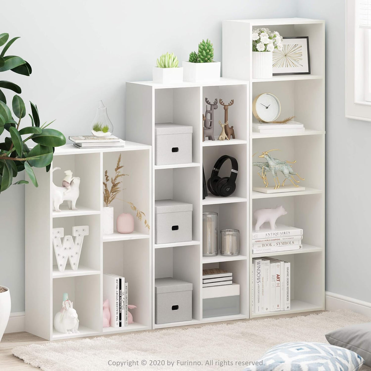 Estantería para libros 7 cubos modelo Luder
