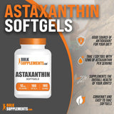 Suplementos Astaxantina 4 mg  90 cáp sin OMG soja  sin gluten