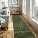 Alfombra Runner Boho LIVEBOX, Lavable, 2'x8', Modelo para Pasillo