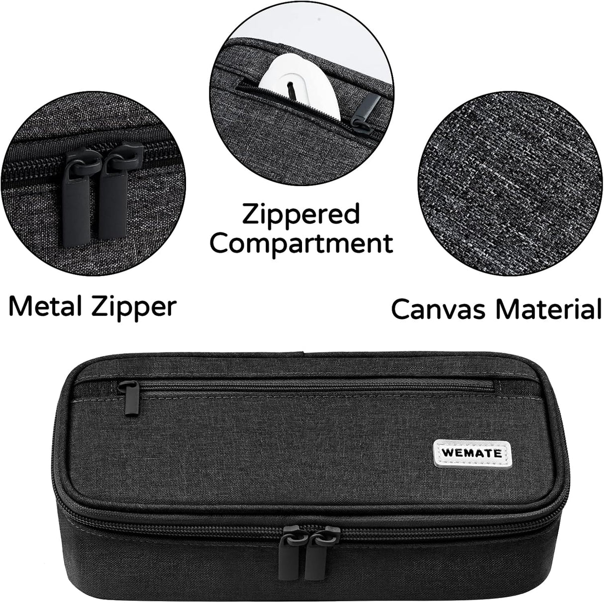 Estuche Grande WEMATE, Capacidad Alta, Organizador de Lápices