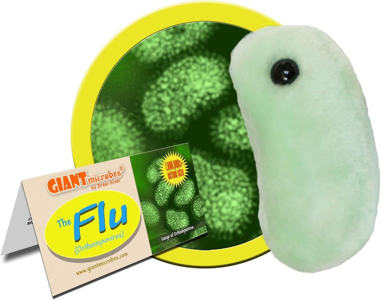 Peluche de gripe virus Color Verde