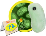 Peluche de gripe virus Color Verde