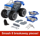 Mattel Figura y Vehículo WWE Wrekkin Slam Crusher Camión Monstruo con 8 Piezas