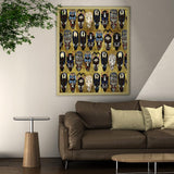 Papel Tapiz Removible Adhesivo 17.5in X 23ft Retro Funky