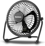 HOLMES Ventilador de Escritorio Mini 4 Alta Velocidad, 4 Aspas