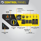 Generador portátil Champion 15,000W trifuel con arranque eléctrico