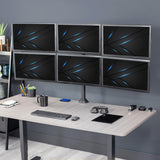 Soporte de Pantalla VIVO para 6 Monitores, Ajustable, STAND-V106A