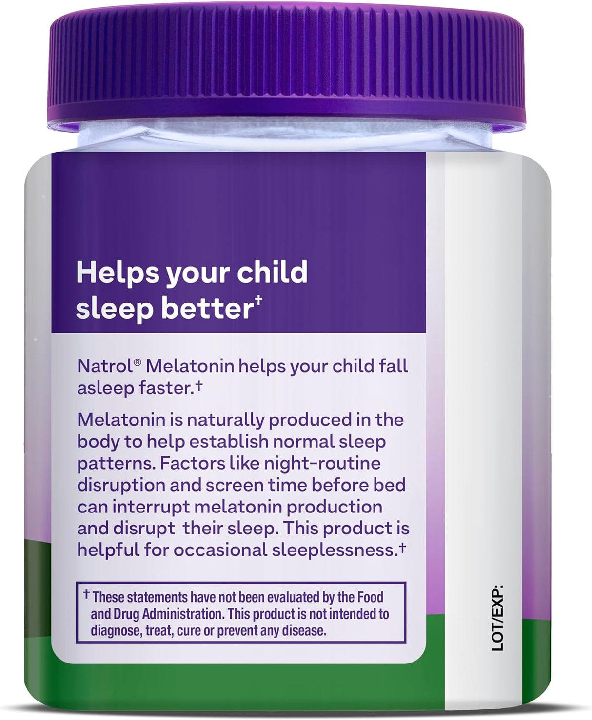 Natrol Gomitas Sleep Aid para niños, 1 mg  de 4 años, 60 und