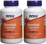 Suplementos Inositol 500mg 100 cápsulas (paquete de 2)