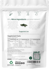 Suplemento orgánico de espirulina, 3000 mg por porción  720u