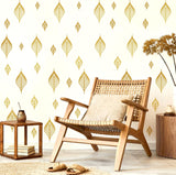 Sticker de Pared Hojas Modernas, Vinilo, Decoración Nórdica