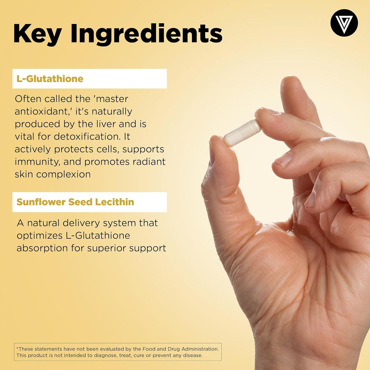 Suplemento Vitamínico Vital Vitamins Glutatión - 500mg L-Glutathione