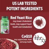 Suplemento Cápsulas de arroz de levadura roja de 1200 mg