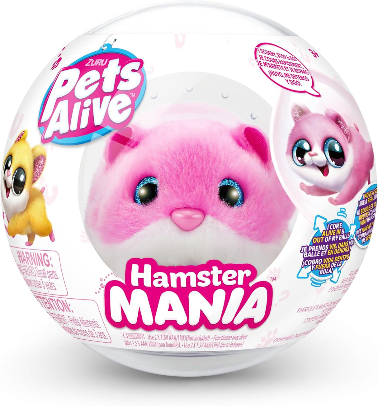 Pets Alive Electrónico Hamster Pets Alive, 20+ Sonidos, ZURU