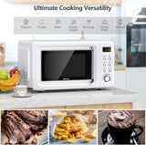 Microondas Retro COSTWAY 0.7 Cu.ft, 700W, 5 Potencias, LED