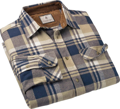 Camisa de franela para hombre talla forma de cuadros