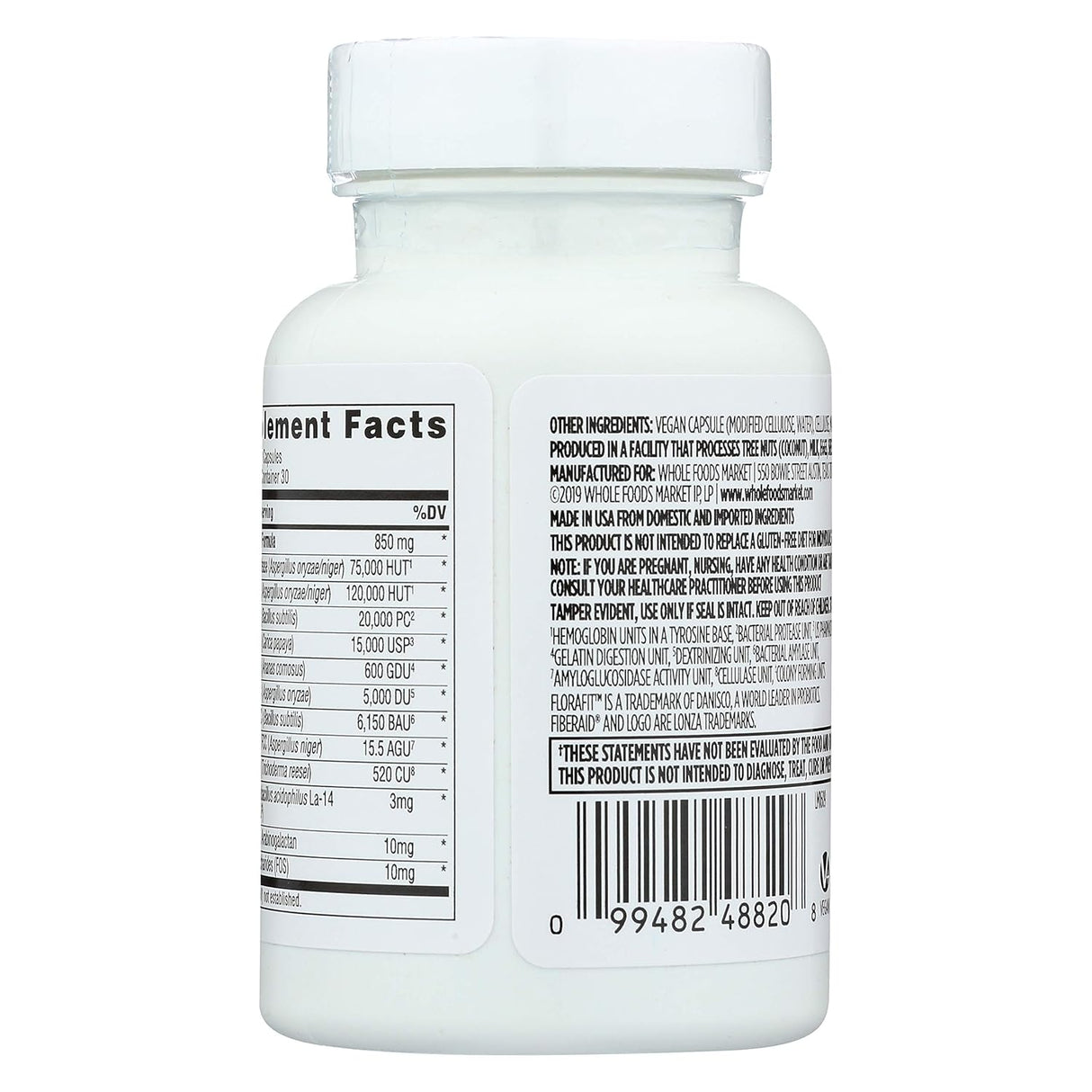 Suplemento enzimas digestivas de gluten 60 unidades