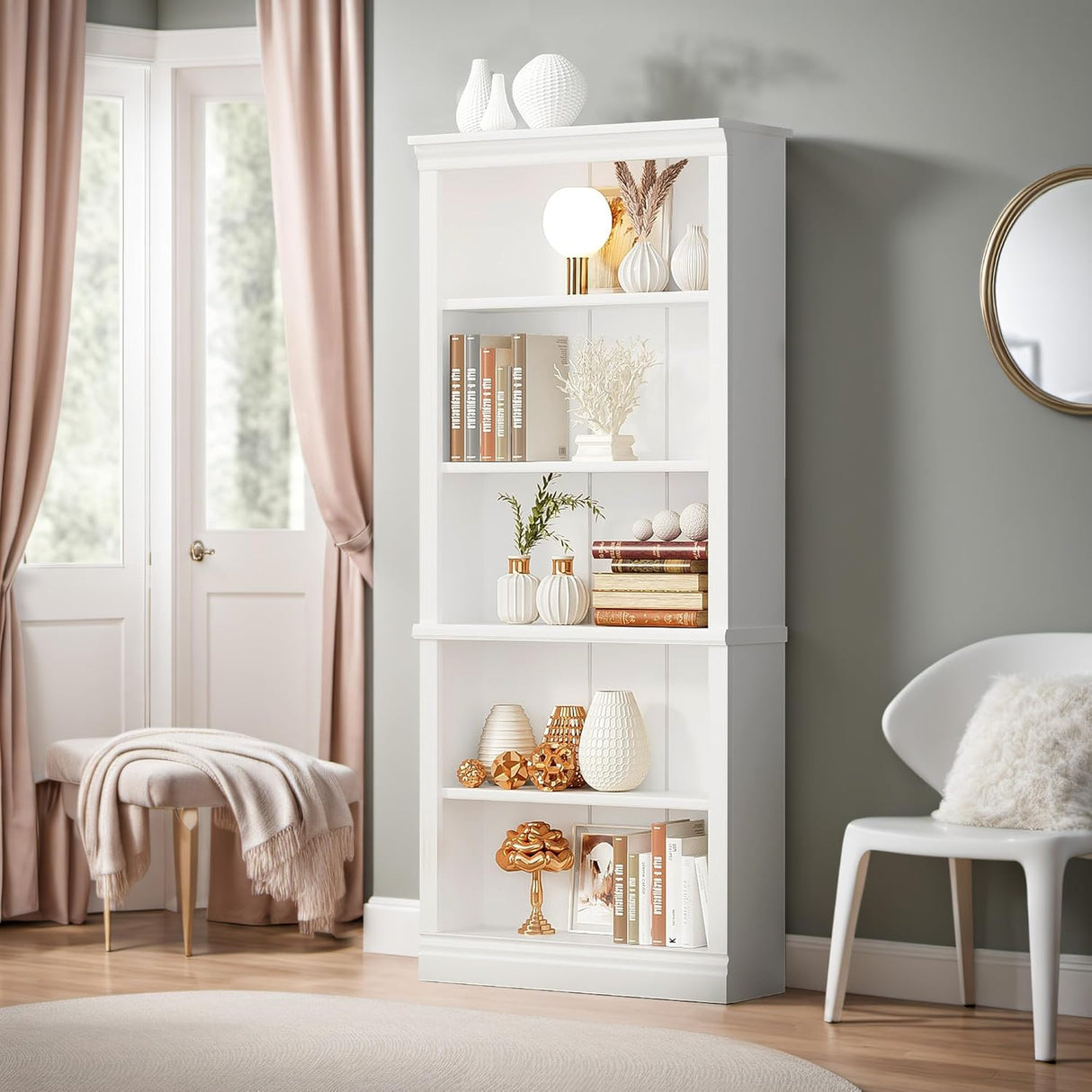 Estantería Alta Furniwell de 5 Estantes, 72 para Almacenaje