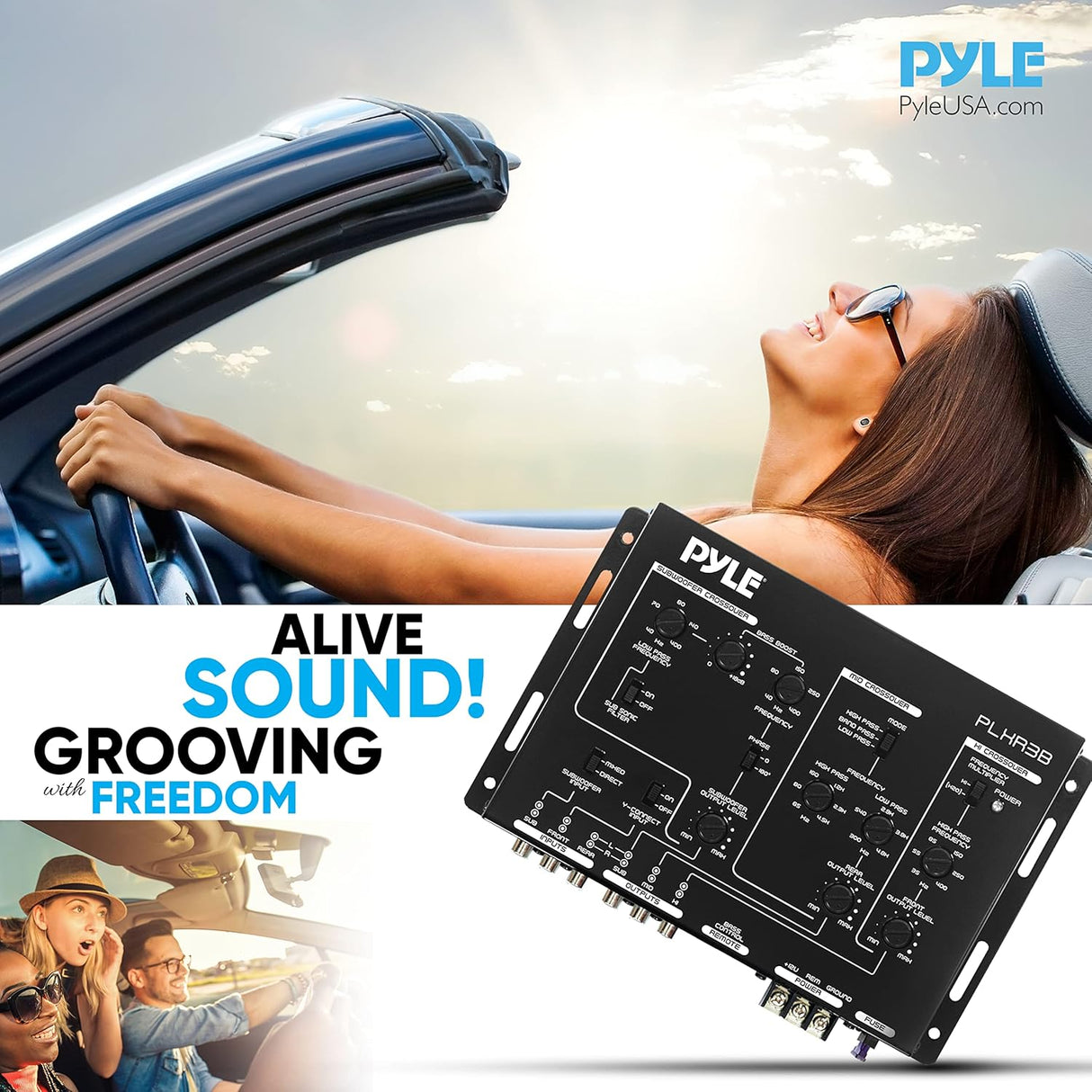 Ecualizador de audio electrónico de 3 vías PYLE PLXR3B