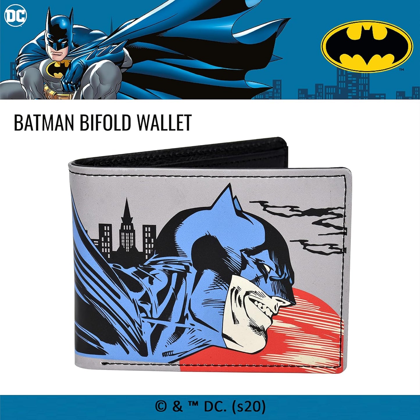 Cartera Bifold de Batman en Estuche Decorativo, Multi