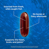 Suplementos de Aceite de Pescado Omega 3 - Alta EPA/DHA 120 caps