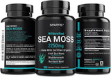 Cápsulas Orgánicas de Sea Moss 2250mg Irish Burdock 180