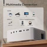Proyector Mini WiFi Bluetooth 1080P, Portátil para Cine en Casa
