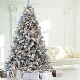 Árbol de Navidad Nevado de 7.5 ft con Luces y Funciones